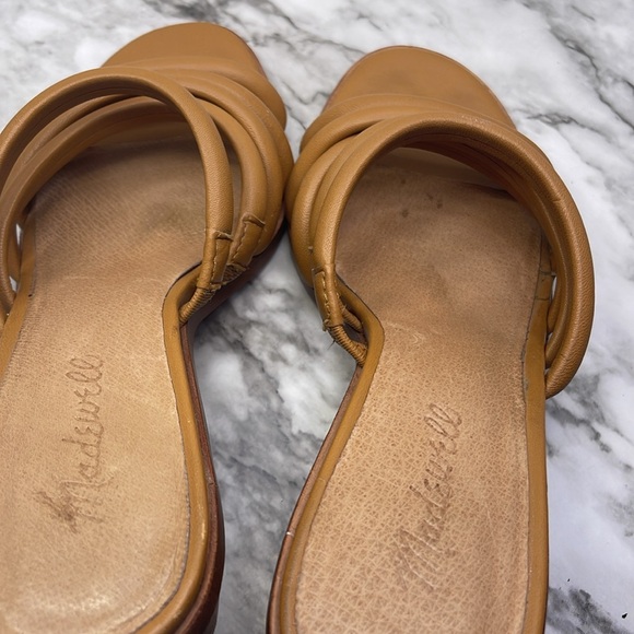 Women’s Madewell Addie High Heeled  Mule Desert Camel Leather Size 7.5 - Picture 10 of 16